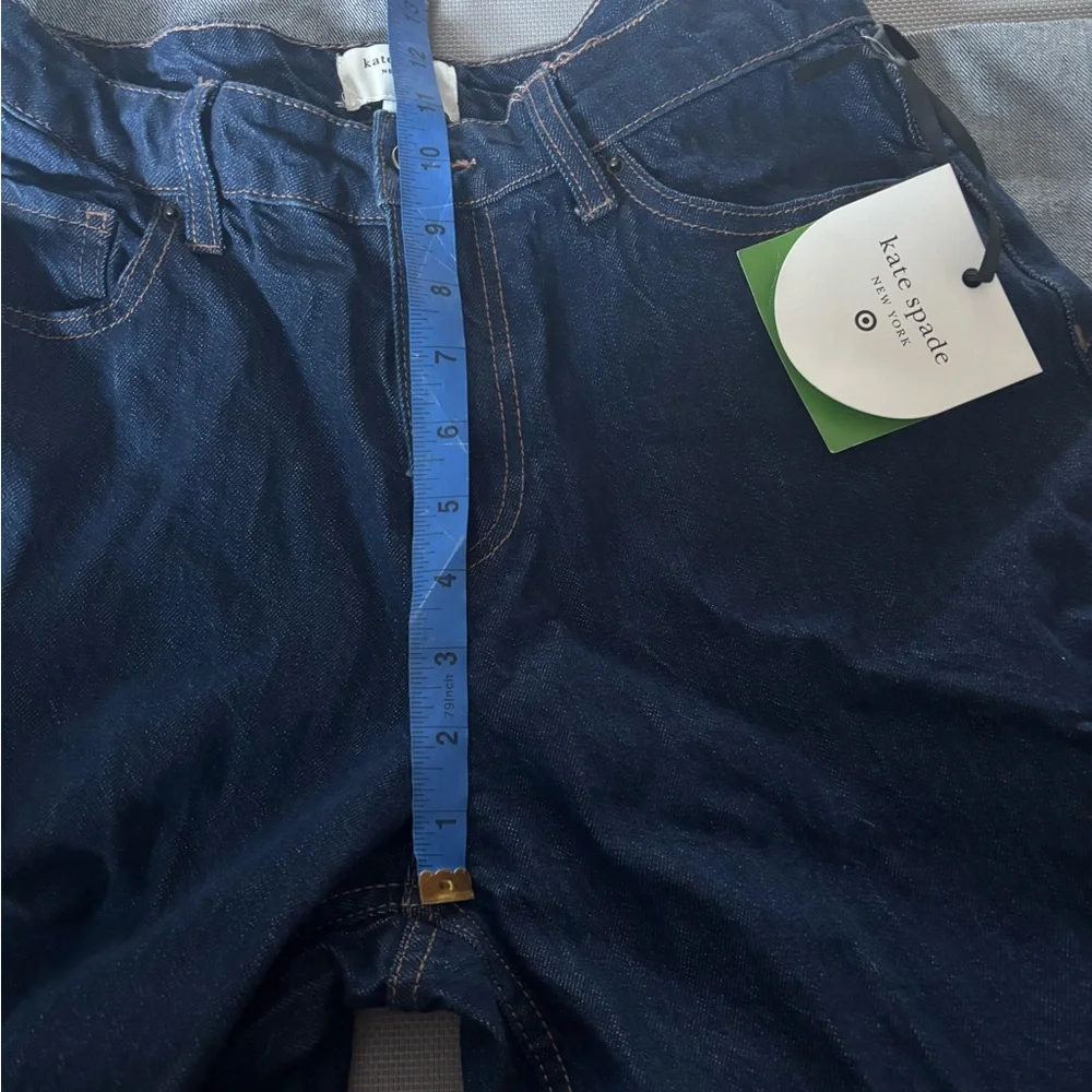 Kate Spade for target medium wash high rise cuff Denim Jeans sz 8 NWT